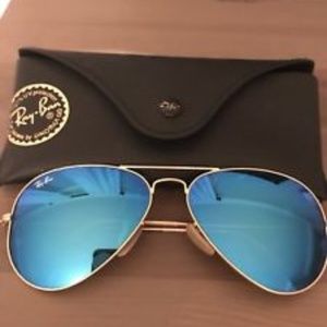 Ray-Ban Aviator Flash Lenses Blue Flash